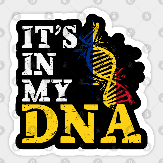 It's in my DNA - Romania Sticker by JayD World